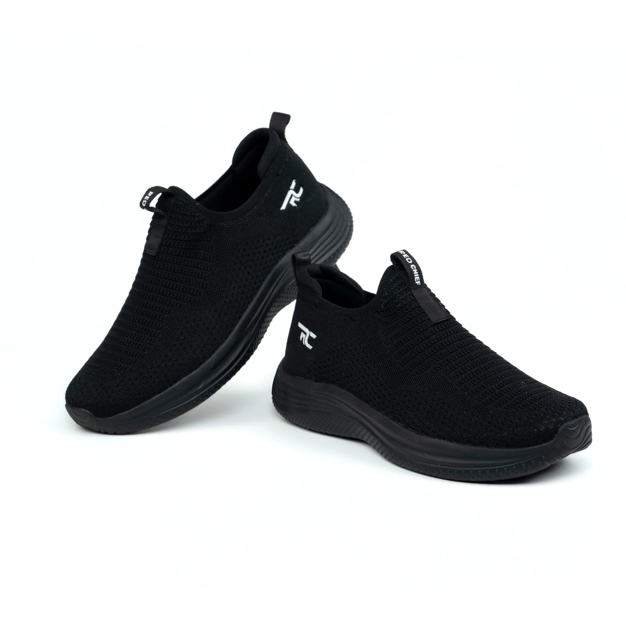 Red Chief Sports Black Walking Shoes for Men W7016 001 - Image 2
