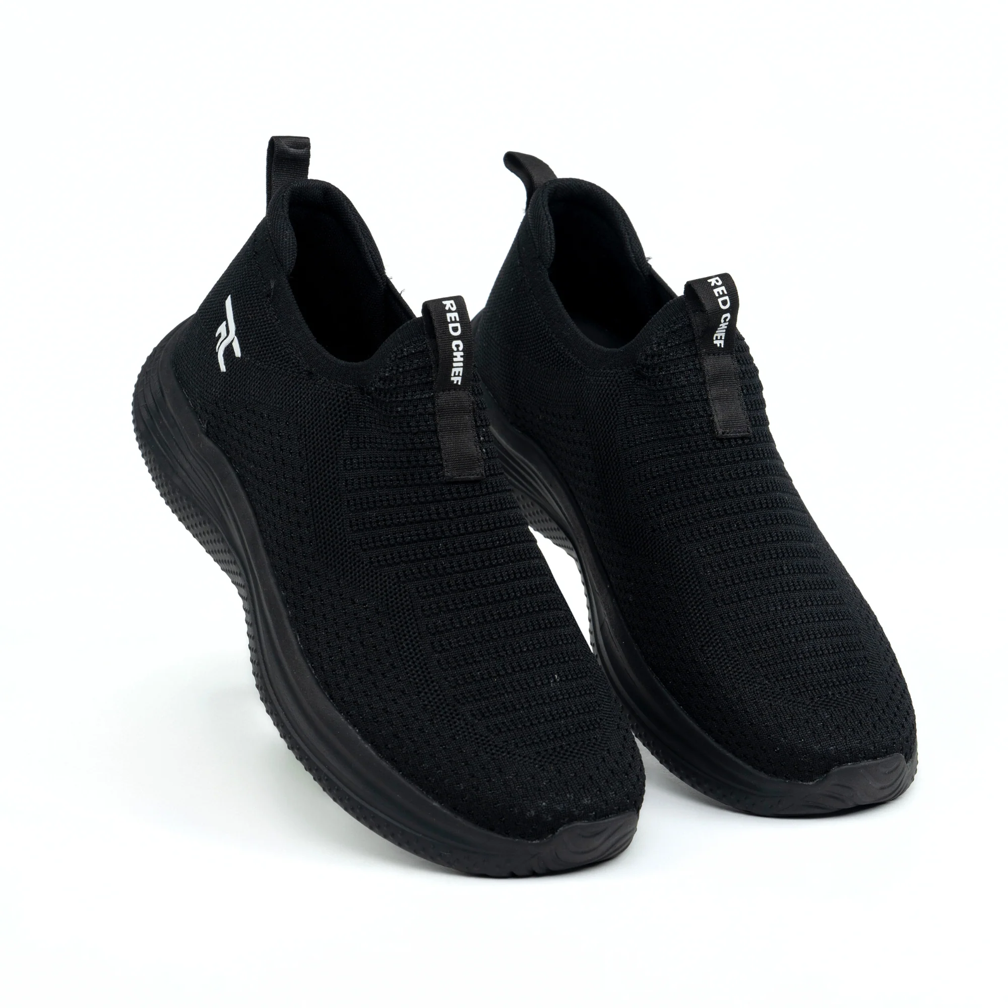 Red Chief Sports Black Walking Shoes for Men W7016 001 - Image 4
