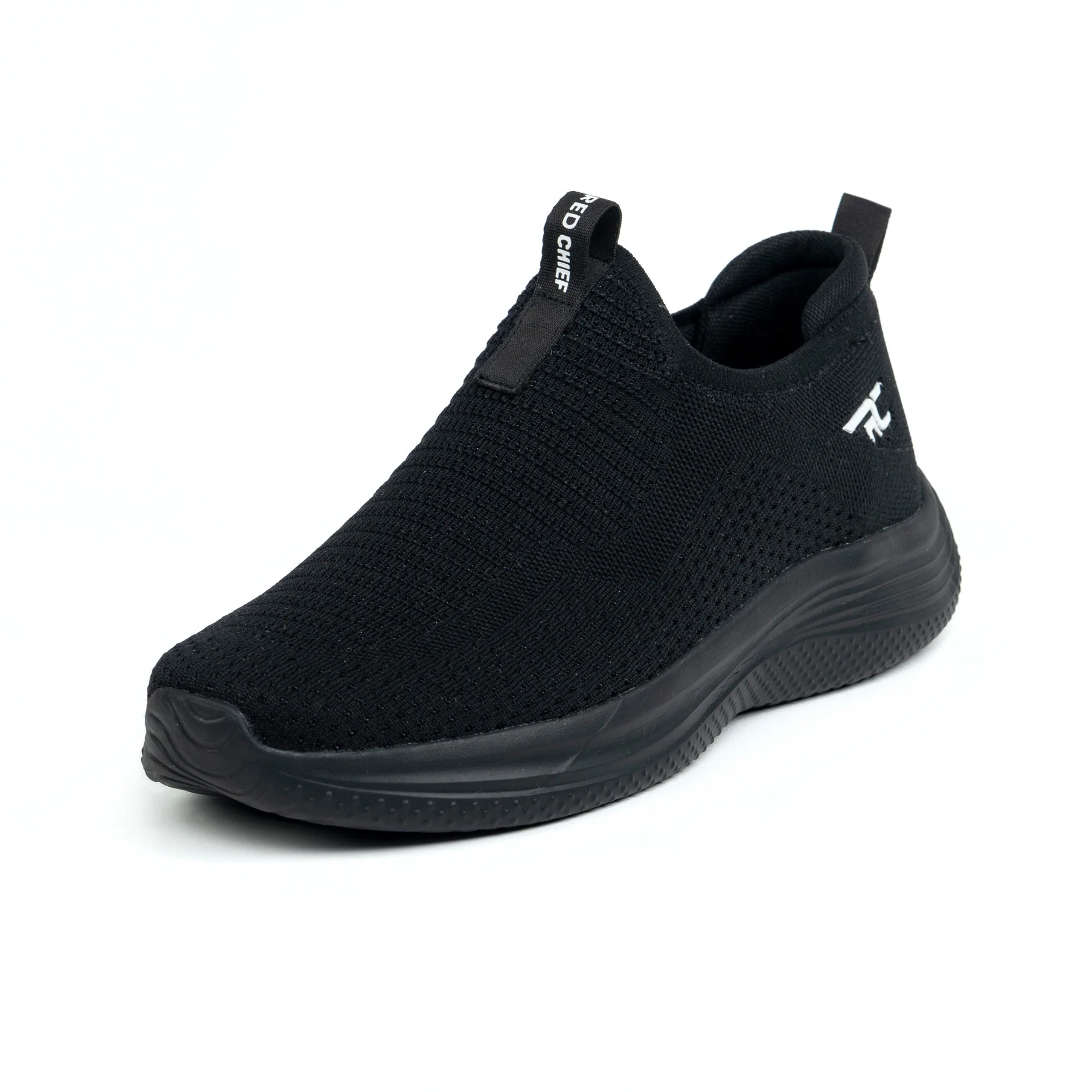 Red Chief Sports Black Walking Shoes for Men W7016 001 - Image 5