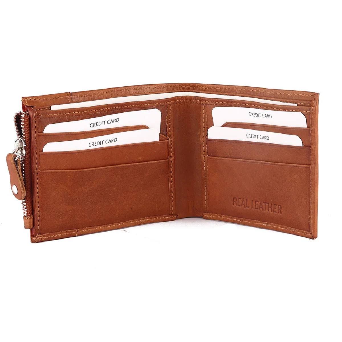 Red Chief Tan Wallet for Men A90115 006 - Image 2