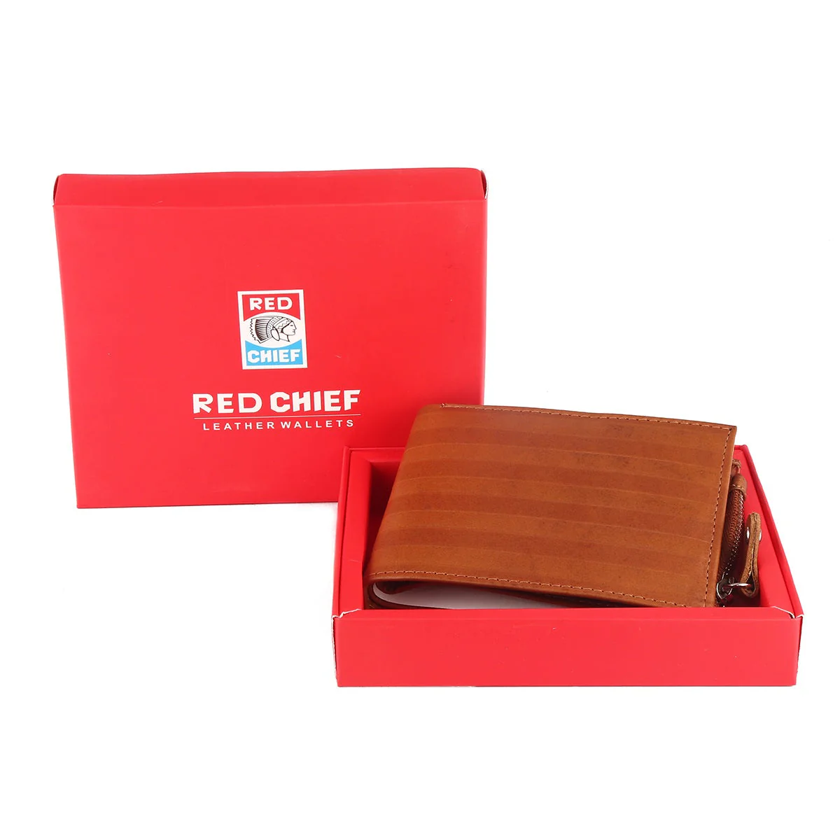Red Chief Tan Wallet for Men A90115 006 - Image 4