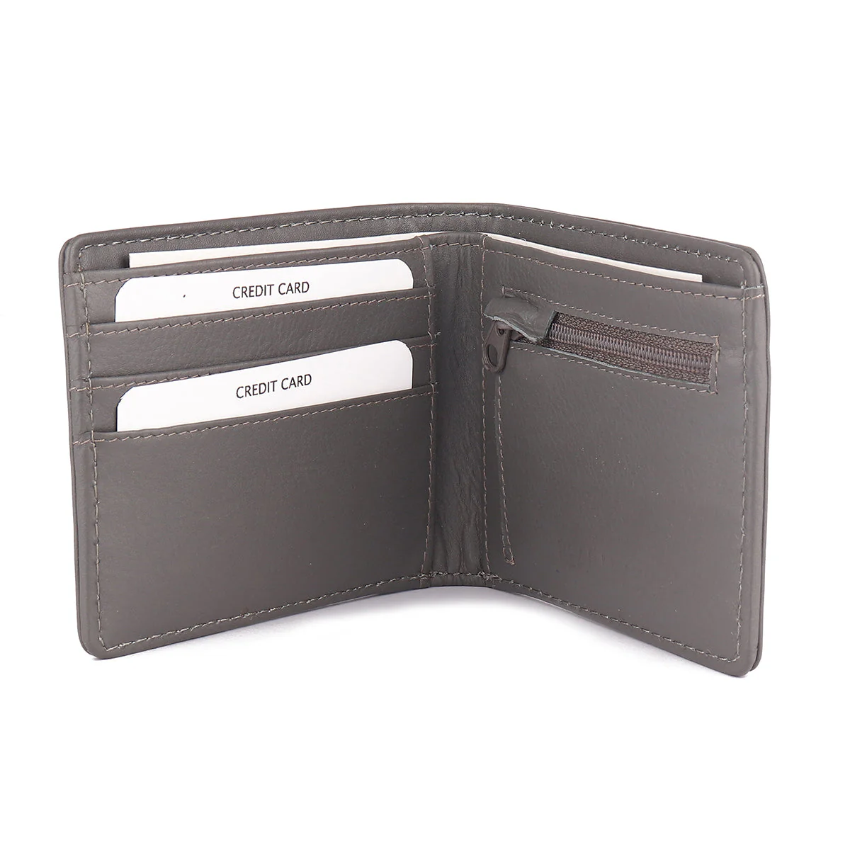 Red Chief Grey Wallet for Men A90124 005 - Image 3