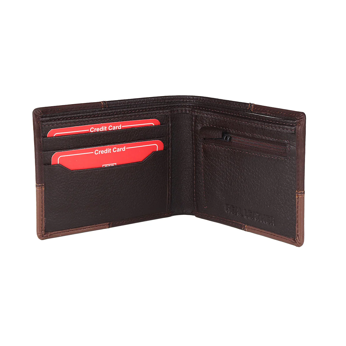Red Chief Brown/Tan Wallet for Men A90151 035 - Image 2
