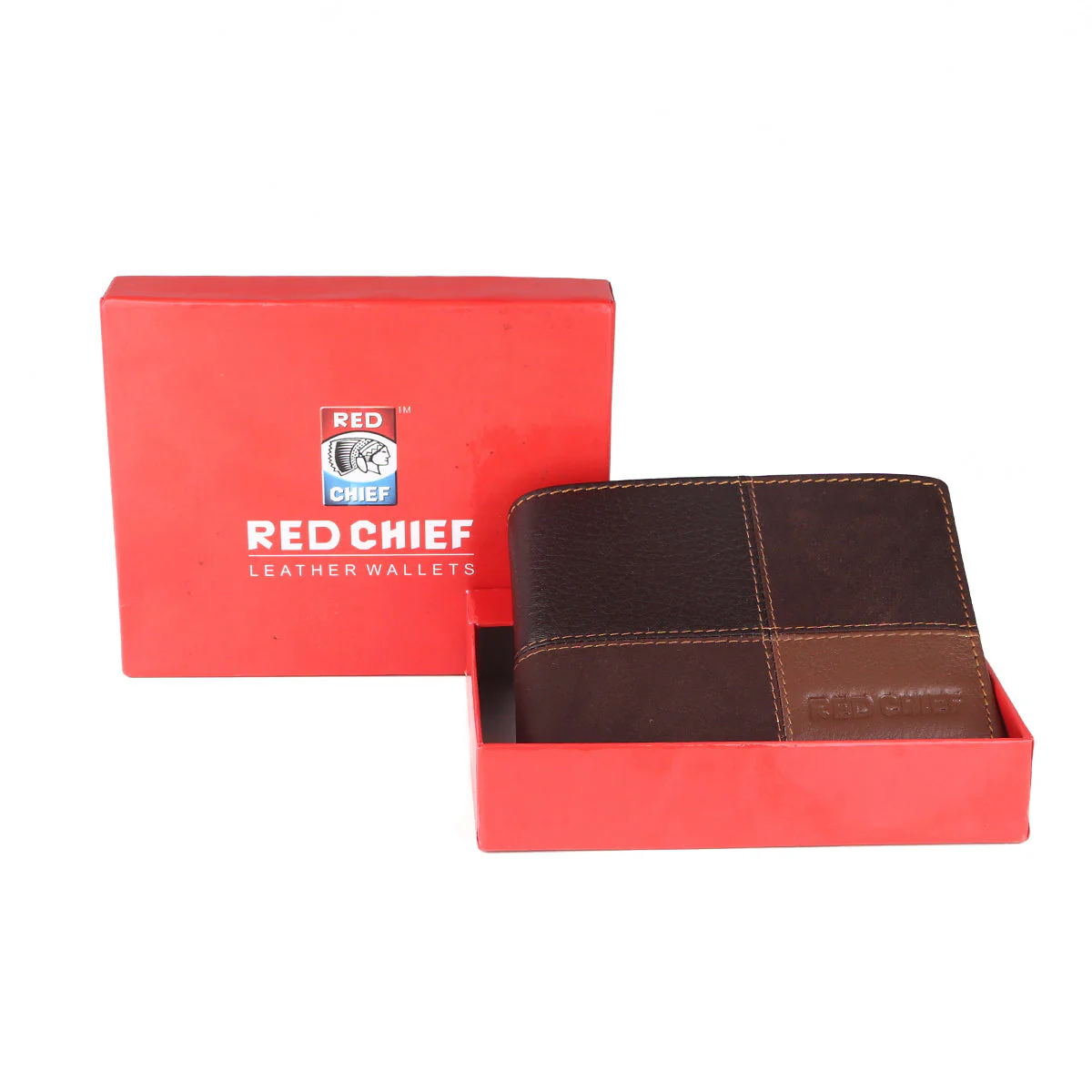 Red Chief Brown/Tan Wallet for Men A90151 035 - Image 4